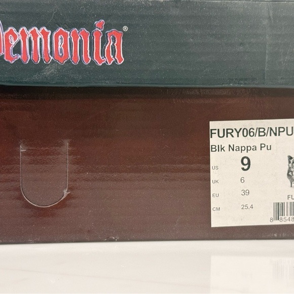 Pleaser Women's Black Pointed Skull Buckle Ankle Boots - Picture 7 of 7